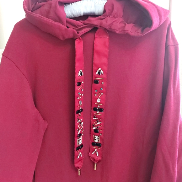 Zara Berry Oversized Sweatshirt - Picture 3 of 7